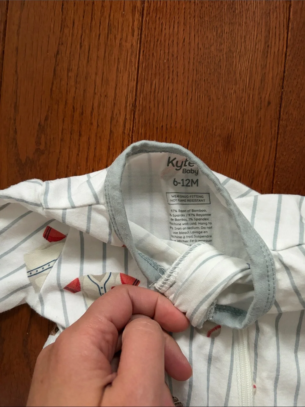Kyte Baby Zippered Romper, Home Run, 6-12 months